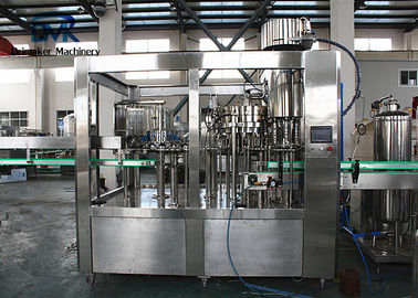 La botella carbónica automática llena del ANIMAL DOMÉSTICO del equipo del llenador de la bebida atornilla capsular